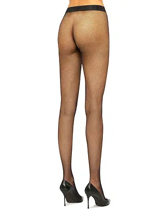 WOLFORD | Medias de rejilla TWENTIES gobi | schwarz